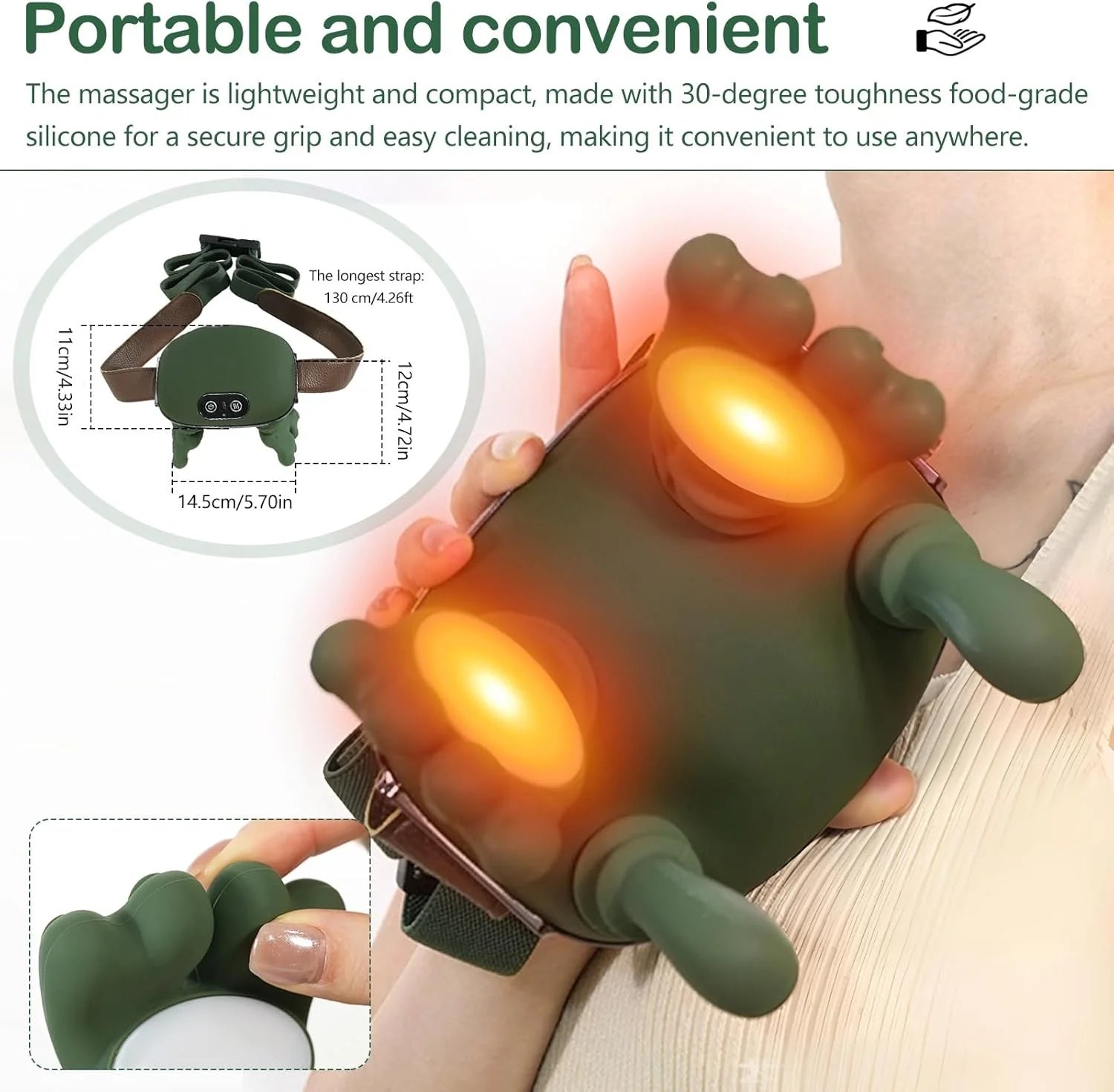 Neck Massager Bionic Heated Massager, Neck Massager for Pain Relief Deep Tissue, Simulated Human Hand Design for Pain Relief and Muscle Relax