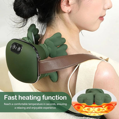 Neck Massager Bionic Heated Massager, Neck Massager for Pain Relief Deep Tissue, Simulated Human Hand Design for Pain Relief and Muscle Relax